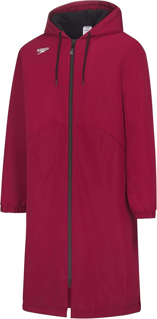 Speedo Unisex Adult Parka Jacket Fleece Lined Team Colors (Medium, 2.0 Team Maroon)