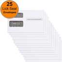 1099 MISC Forms 2025 with Envelopes,25 Vendor Kit of Laser Forms,Compatible with QuickBooks and Accounting Software