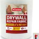 XFasten Drywall Repair Mesh Tape - 6-Inch X 90-Foot Mesh Tape for Drywall Repair, Fiberglass Drywall Patch Hole, Heavy Duty Wall Repair Mesh Spackle Tape, Wall Crack and Seam Repair Joint Tape
