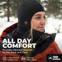 Tough Headwear Balaclava Ski Mask for Men & Women - Motorcycle Shiesty Mask - Thermal Winter Face Masks - Men's Pasamontaas (Black)