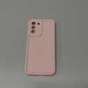 Puxicu Slim Case for Samsung Galaxy S21, Enhanced Camera Protection, Shockproof Skin-Friendly Touch Soft Case Cover for Samsung Galaxy S21 Phone, Light Pink