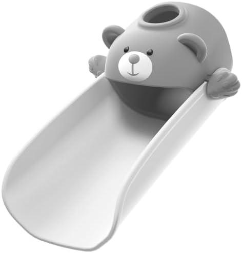 Skyroku Faucet Extender for Toddlers, Sink Extenders with Temperature Sensitive for Kids Hand Washing Sink Faucet Extension,Suitable for Bathroom Sink, Kitchen,Bathtub (Grey)