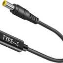 USB C to DC Adapter 5.5 x 2.5mm Cable, Male to DC Female 12V 19V 20V Adapter, DC 5.5x2.5mm Adapter to USB C Adapter Made for Asus Laptop Series, Router, Printer, RVs, Solar Generator