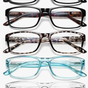 Gaoye Professional Reading Glasses for All Day - Computer Readers with Blue Light Protection - Value Pack +2.25