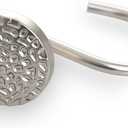 BINO Brushed Nickel Shower Curtain Hooks and Rings - Set of 12