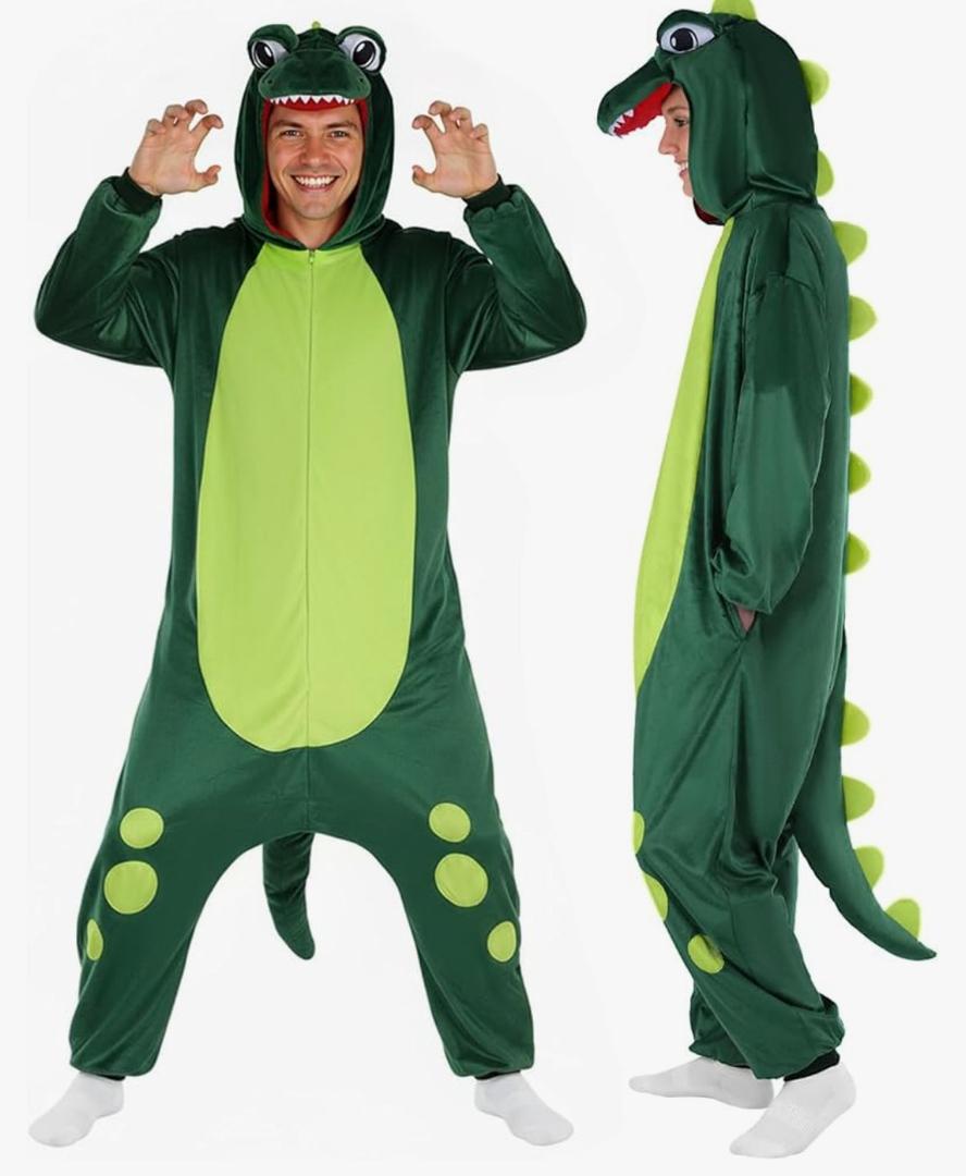 3D Hooded Animal Onesie Costume for Adults - Unisex Christmas Xmas Holiday Festival Cosplay One-Piece Pajama Size L