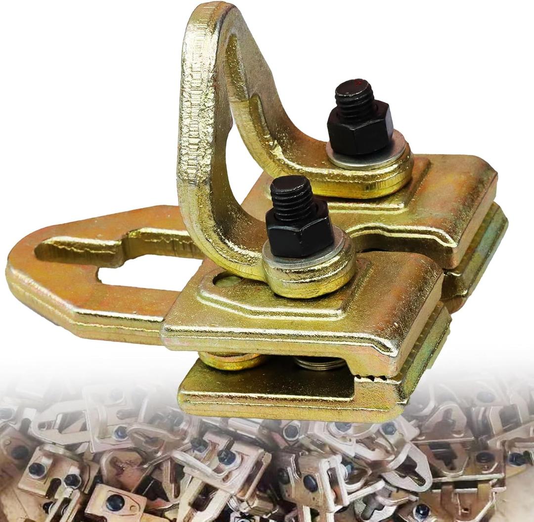 Heavy Duty 5 Ton Right Angle Two Way Auto Body Pull Clamp Kit for Automotive Repair Frame Straightening and Dent Pulling Tool 180 Degrees