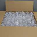 JOLLY CHEF 48 Pack Stemless Plastic Champagne Flutes 9 oz, Crystal Clear Stemless Plastic Toasting Glasses, Clear Disposable Unbreakable Drinkware Ideal for Wedding, Birthday, Party, Thanksgiving