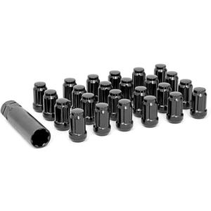 Rough Country Lug Nut Set 1/2 x 20 Black Wheel with Painted 