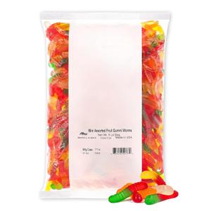 Albanese Candy, Mini Assorted Fruit Gummi Worms, 5-pound Bag (EXP 06/10/26)