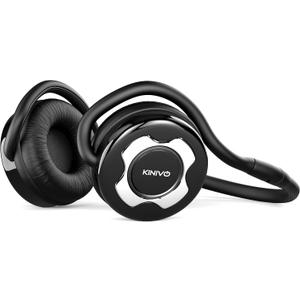 Kinivo BTH220 Bluetooth Headphones (Black, On-Ear, Wireless Music, Hands-Free Calling, Built-in Mic, Foldable, Memory Form Earpads, Travel Bag)