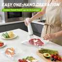 Handheld Vacuum Sealer for Food Storage: Portable Vacuum Sealing Machine with 30 Vacuum Bags - USB Rechargeable Cordless Food Sealer Saver for 5X Preservation