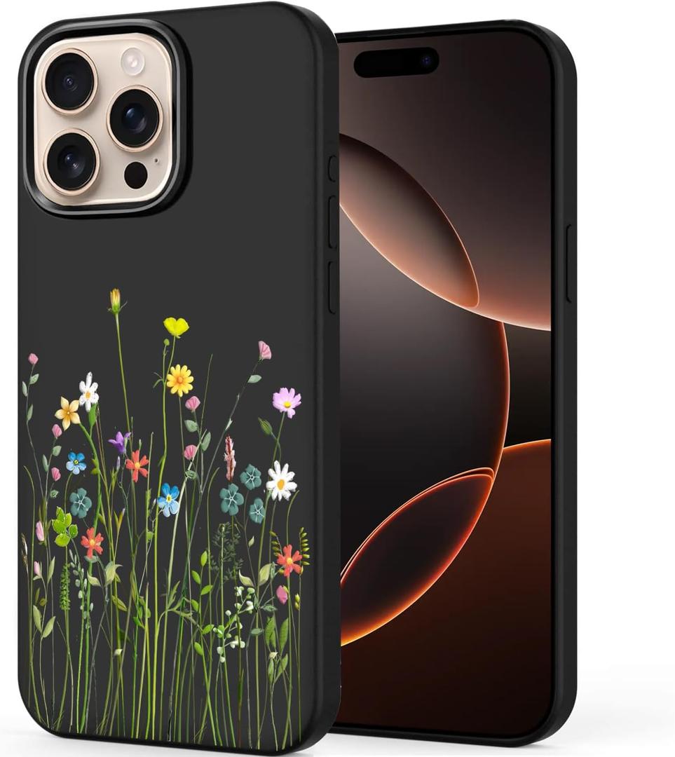 Unov Case Compatible with iPhone 12 Pro iPhone 12 5G Girly Flower Floral Bouquet Women Embossed Pattern Design Slim Protective Soft TPU Bumper Back Cover