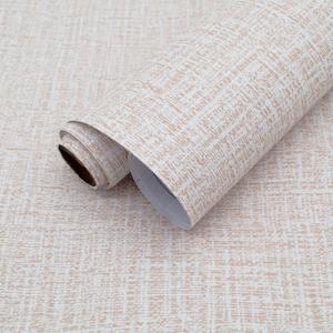 Yancorp 24"x120" Textured Fabric Khaki Wallpaper Faux Grasscloth Peel and Stick Self-Adhesive Wallpaper Linen Removable Wall Paper Cabinets Counter Top Liners