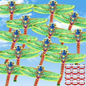 Shappy 12 Pack Large Dragonfly Kites 4 FT Dragonfly Kites Easy to Fly for Adults Kids Beach Park Outdoor Game Activities Gifts for Easter and Festival
