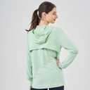 Commollis Sun Protection Clothing Women - Long Sleeve Zip Up Hoodie Women for Running, Athletic Hiking Jacket Sun Shirt (Green, L)