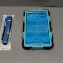 SEYMAC stock Case for Samsung Galaxy Tab A11 8.7'', Full-Body Drop Protection Case with Screen Protector Pencil Holder [360° Rotating Hand Strap] &Stand, SkyBlue+Black