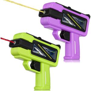 2 Pcs Alcohol Shot Gun Gift for Christmas, 4 oz Beverage Shooter Shot Glass Adult Beverage Shooter Beer Gun for White Elephant Bachelor Party, Long Range Stream for Party(Purple, Green)