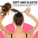 120 Pieces Black Hair Ties for Thick and Curly Hair Ponytail Holders Hair Elastic Band for Women or Men(4mm)