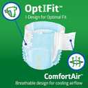 Medline Adult Briefs FitRight Ultra 3XL Leak Proof MoistureFitRight Adult Diapers, Ultra Heavy Absorbency, L (Waist Size 44in-56in), 80 Count, OptiFit Incontinence Briefs for Men and Women, Disposable, Moisture-Wicking, Leak Protection,