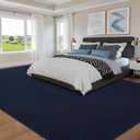 Area Rugs for Living Room Bedroom, 4 x 6 Ft Non-Slip Modern Area Rug, Soft Thickened Memory Foam Rug, Comfy Minimalist Indoor Carpet for Boys Girls Room Nursery Dorm Home Decor, Navy Blue