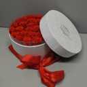 27 Forever Flowers in a Luxury Suede Box, Preserved Roses Birthday Gifts for Women, Romantic Anniversary Wedding Gifts for Women Her Girlfriend Wife, Red