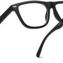 2SeeLife Oversized Blue Light TR-90 Reading Glasses for Men – Medium Fit, Sturdy Frame, Spring Hinges, Premium Readers, Black, +1.75