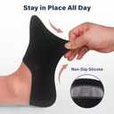 SIXDAYSOX No Show Socks Men 6/8 Pack Invisible Low Cut Non Slip Short Socks Size 5-11/10-13