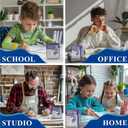 White Vinyl Erasers for Pencils, White Plastic Eraser, 48-Pack Bulk Pencil Erasers for Classroom & School, Kids Classroom Must Haves & Back to School Supplies Eraser.