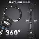 HEETA Electric Scooter Lock Anti Theft, 4 Digit Combination Bike Chain Lock, Heavy Duty Security Bicycle Lock Cable Accessories for E Scooter, E Bike, Motorcycle, Door, Gate & Fence