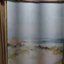 Kate and Laurel Framed Canvas Wall Art Print Tranquil Landscape III expansion by Amy Lighthall, 28 x 38 Sylvie Natural Frame, Coastal, Abstract Art for Wall Decor