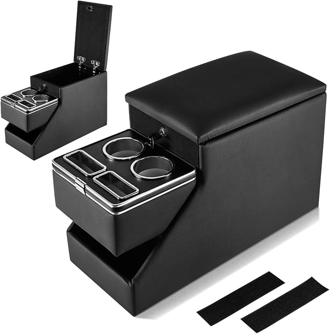 Truck Center Console Organizer Between Seat for Minivans, SUVs, Middle Van