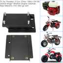 YOXUFA Torque Converter Motor Engine Riser Plate Kit Replacement for Predator 212cc 224cc 196cc 6.5hp Coleman CT200U BT200X Baja Warrior Massimo MB200 GX160 GX200 Engine Mini Bike Go Kart Parts