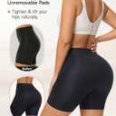 Padded Underwear Butt Lifting Panties Butt Lifter Built-In Fake Butt Pads Tummy Control Shapewear for Women (Black, L)