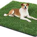 Dog Grass Pad, 50.1x30.5In Fake Grass for Dogs, Artificial Grass Pee Pad for Puppies Potty Training Indoor Outdoor