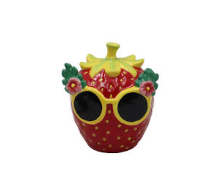 Ceramic Decor Strawberry, Everyday Living Table Décor Ceramic - Strawberry, 6.5 in 
