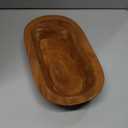 Nuogo 20 Pack Wooden Dough Bowls Bulk 8.5 Inch Rustic Dough Bowls for Wedding DIY Candle Home Crafts Making Farmhouse Fruits Supplies Decoration(Brown)