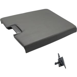 NHILES Center Console Lid Kit with Latch Replacement Compatible with 2007-2013 Chevy Tahoe/Avalanche/ 2008-2014 Silverado/GMC Yukon(XL)/Sierra 1500/2500/3500 Center Console Cover 20864151Dark Gray