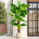 Tall Artificial Banana Tree Big Faux Tropical Bananas Trees Indoor Outdoor Realistic Floor Plant Large Fake Plants for House Home Living Room Office Front Porch Decor Outside Patio para decoracion
