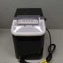 DUMOS Countertop Ice Maker with Handle, 26lbs/24H Portable Ice Machine, 9 Bullet Ice Cubes Ready in 6 Mins, Self-Cleaning, Quiet Compact Ice Maker for Home, Kitchen, RV, Camping, Black