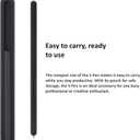 Fold 6 S Pen Fold Edition Compatible Galaxy Z Fold 5/6 Phones Only, Slim 1.5mm Pen Tip, 4,096 Pressure Levels, Z Fold5/6 Pen Fold Edition (Pen+Case-Black)