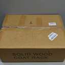 Wooden Coat Rack Freestanding, Vintage Coat Racks with Sturdy Round Base, Adjustable Height 37.40"-72.83" Entrance Coat Rack for Bedroom Living Room Entryway (Solid wood Rosewood)