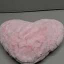 YRXRUS Heart Pillows, Love Heart Shaped Pillow, Small Cute Pink Heart Pillows for Gifts, Faux Rabbit Throw Pillows for Her, Kids, Girls Home Decoration, 10X11 Inch