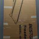 Walking Pad Treadmill, BestGod Incline Under Desk Treadmill 330lbs Capacity, 2.5HP Portable Treadmills for Home, Compact Treadmills Mini Walking Pad, Running Machine with Remote Control (Black)