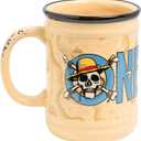One Piece Official Licensed Netflix Ceramic Mug, Pirate Decor and Gift, Desk Accessory for All Ages, Coffee and Tea Drinkware for Series Fans, 350ml (11 fl oz) | Paladone