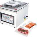 VEVOR Chamber Vacuum Sealer, 320W Sealing Power, Vacuum Packing Machine for Wet Foods, Meats, Marinades and More, Compact Size with 12.6 in Sealing Length, Applied in Home Kitchen and Commercial Use (Silver)