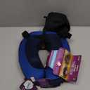 Cabeau Travel Neck Pillows for Airplanes – The Neck’s Evolution, TNE S3 – Supportive Memory Foam Design for Long Haul Flights – Attachable Seat Straps and 360° Support (Sydney Blue)