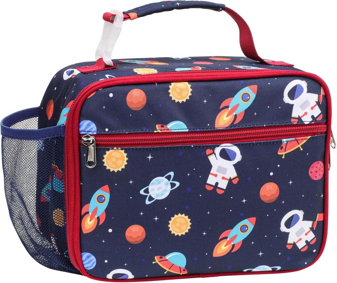 Bagseri Kids Lunch Bag Boys - Insulated Lunch Box for Kids Reusable Leak-Proof Boys Lunch Bag Toddler Lunch Box for Daycare and School, Space Astronaut Bagseri Kids Lunch Bag Boys - Insulated Lunch Box for Kids Reusable Leak-Proof Boys Lunch Bag Toddler Lunch Box for Daycare and School, Space Astronaut