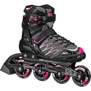 Roller Derby AERIO Q-60 Women's Inline Skates (9, Black/Pink)