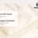 4 x Vitalizart Cream White Ribbon 1.5" Silky Velvet Ribbon Handmade Frayed Edges for Glossy Gift Wrapping Christmas Tree Ornaments Wreath Garland Holiday Decorations 5 Yd Total Ivory